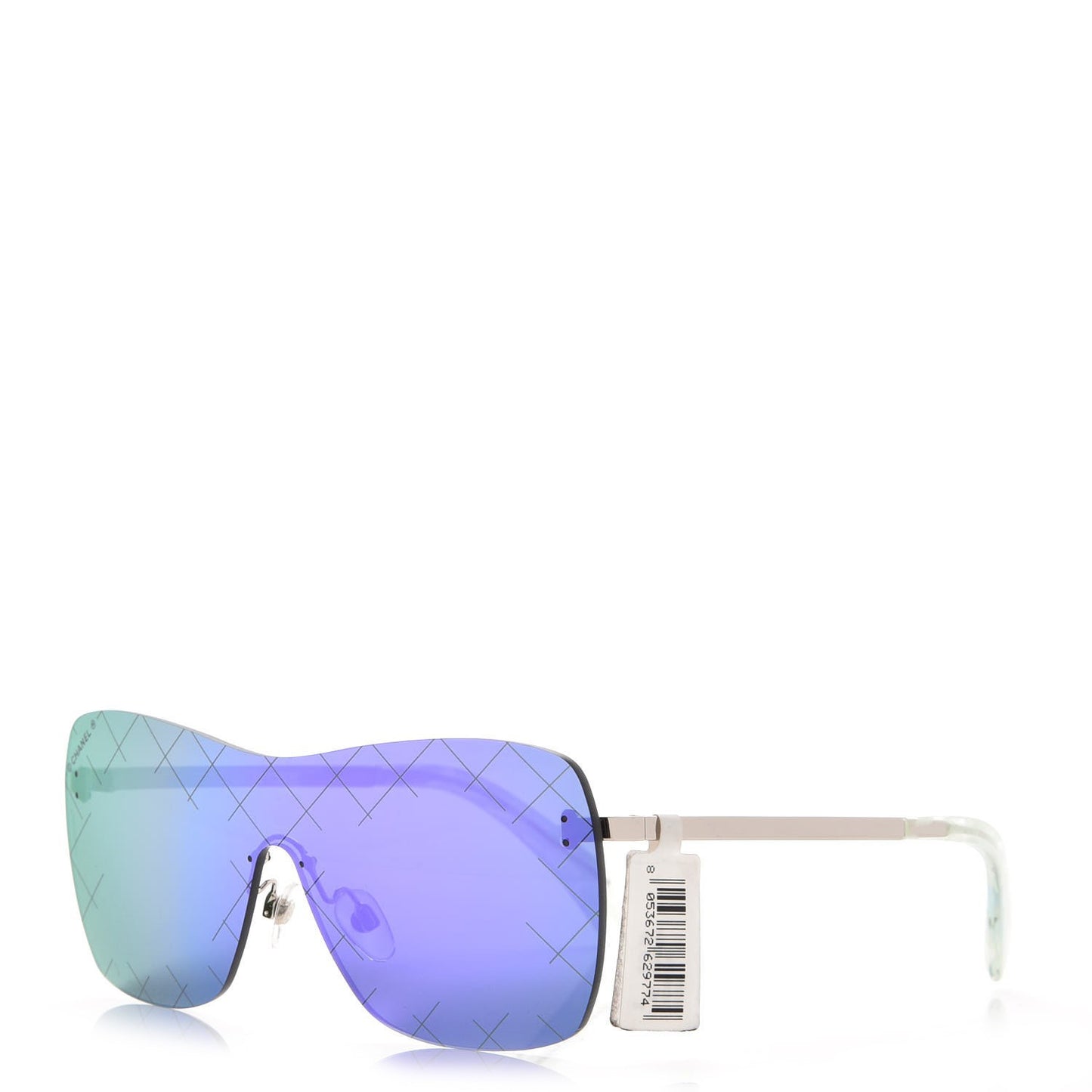 Shield Runway Sunglasses 4215 Silver Purple