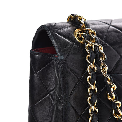 Chanel Lambskin Quilted Medium Single Flap Black 13 of 16