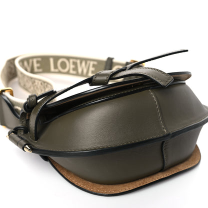 Loewe Calfskin Jacquard Mini Gate Dual Bag Autumn Green 7 of 8