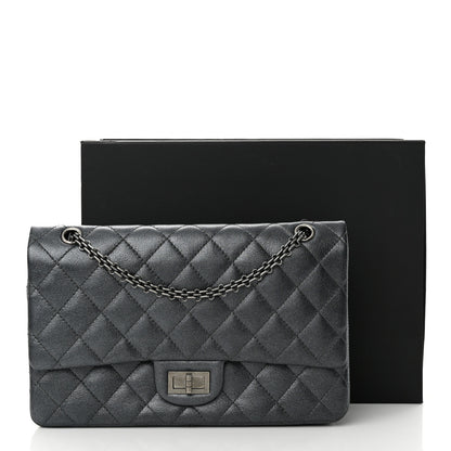 Chanel Metallic Calfskin Quilted 2.55 Reissue 227 Flap Charcoal 11 of 11