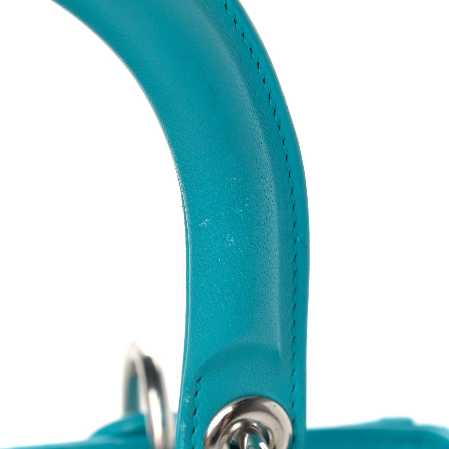 Christian Dior Lambskin Cannage Medium Lady Dior Turquoise 13 of 18
