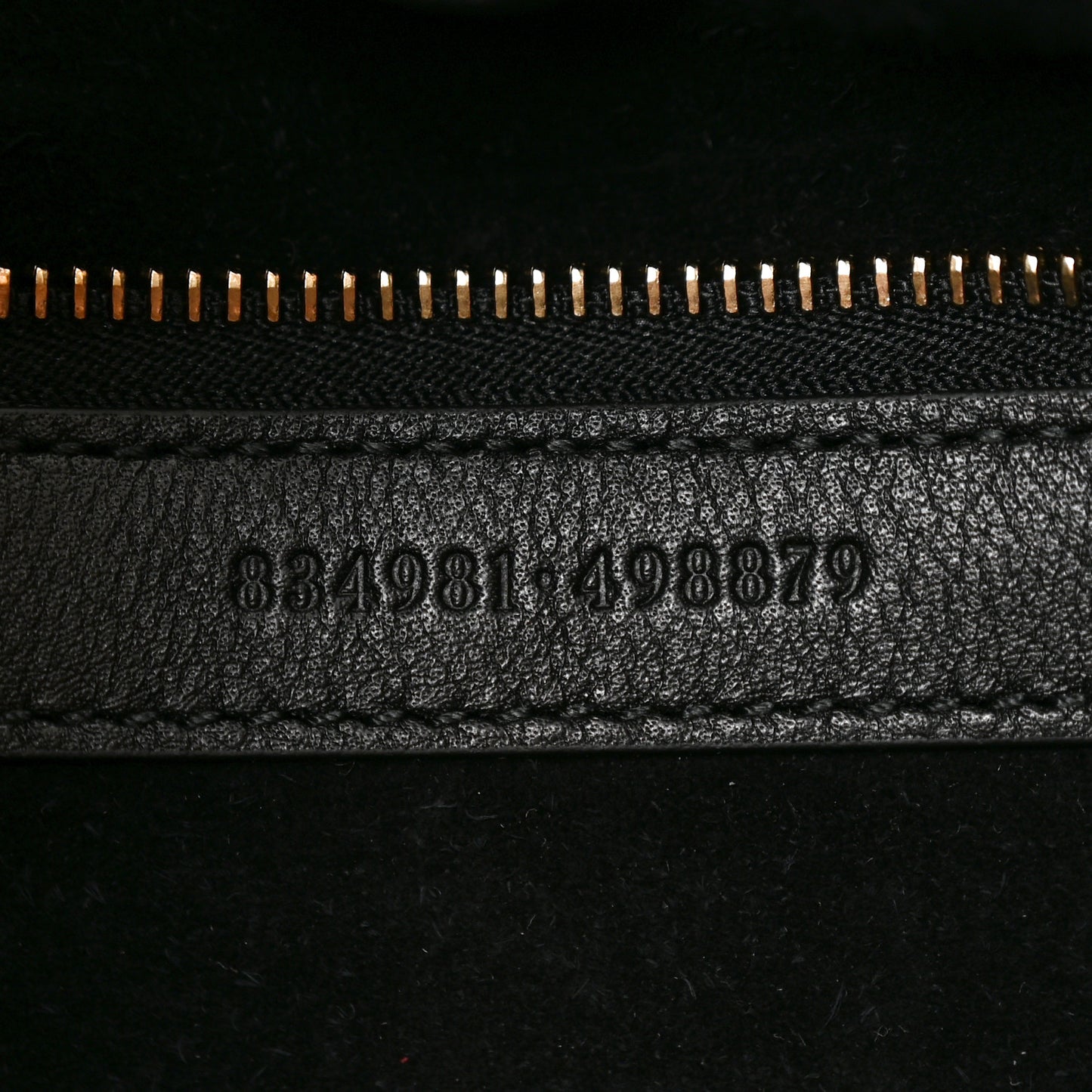 GG Calfskin Embossed B Medium Shoulder Bag Arabella Black