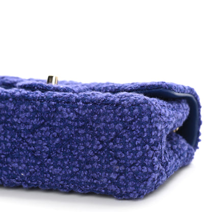 Chanel Tweed Quilted Mini Rectangular Flap Blue 10 of 10