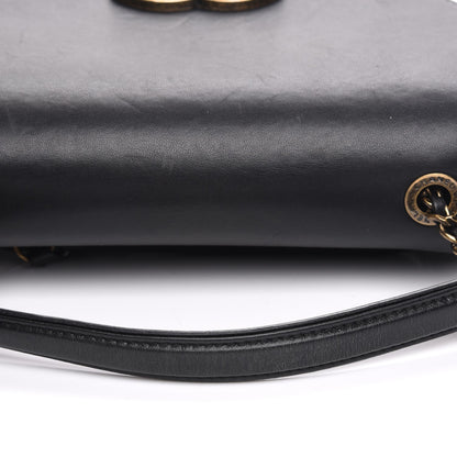 Chanel Shiny Calfskin Goatskin Quilted Small Coco Curve Messenger Flap Black 8 of 9