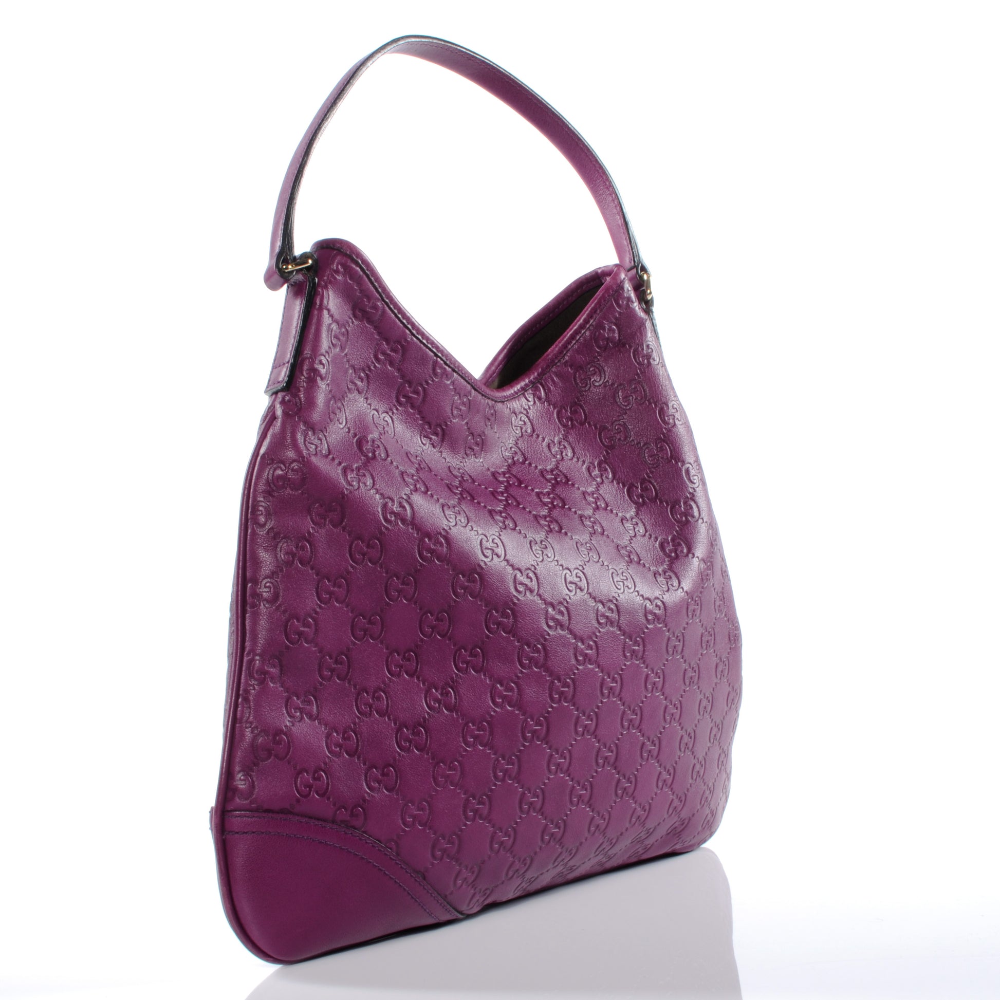 Gucci Guccissima Medium New Britt Hobo Purple 3 of 7