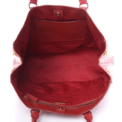 Prada Saffiano Lux Large Tote Fuoco 5 of 24