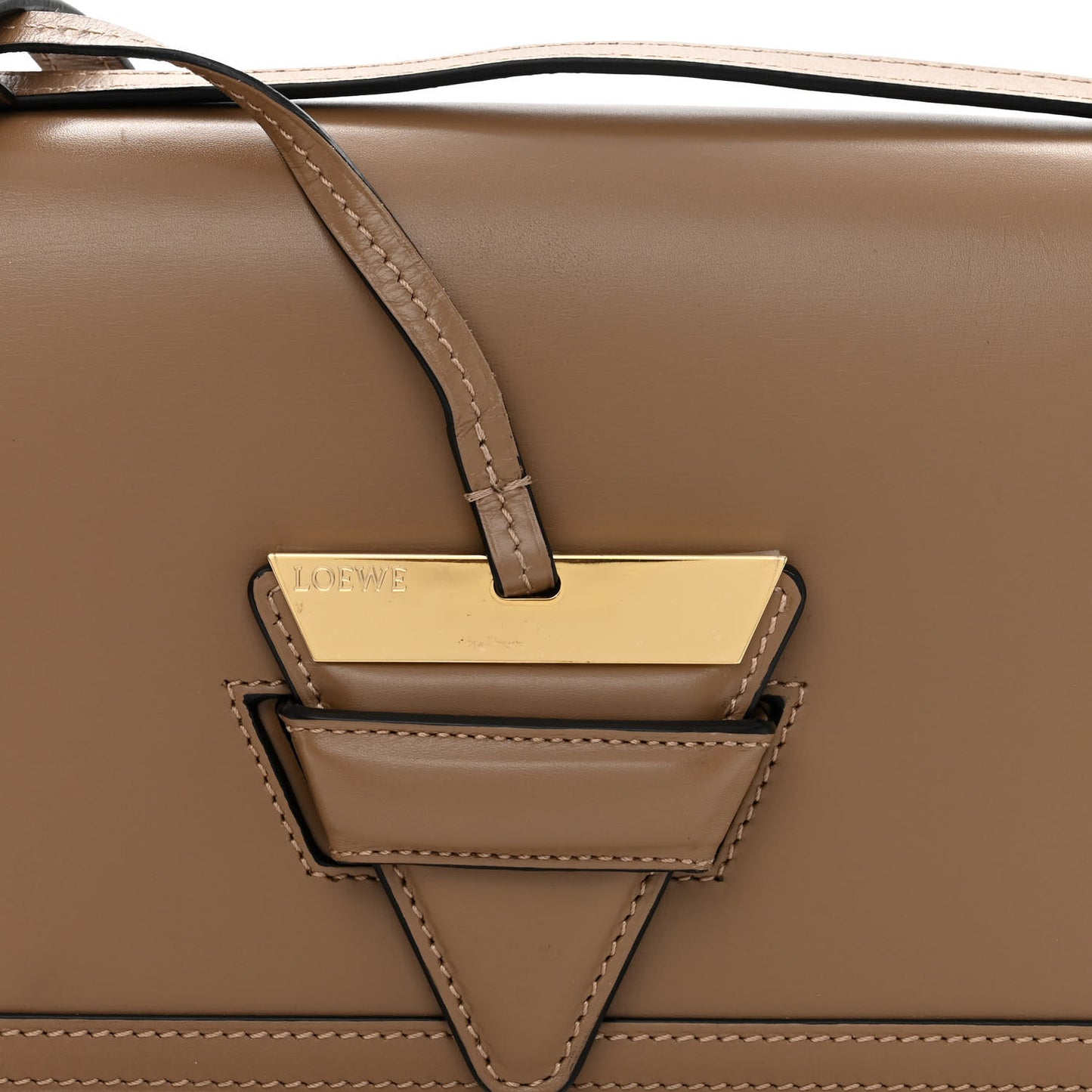 Calfskin Medium Barcelona Shoulder Bag Mink