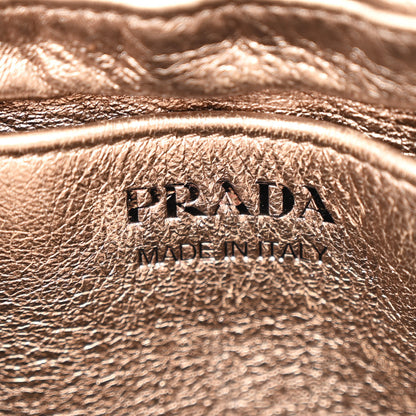 Prada Metallic Ayers Impunture Diagramme Crossbody Bag Quarzo Mordo 6 of 18