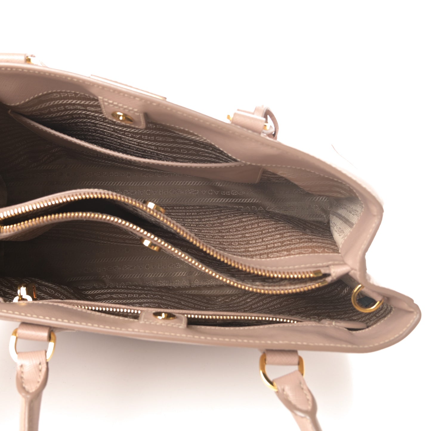 Saffiano Lux Medium Tote Cammeo