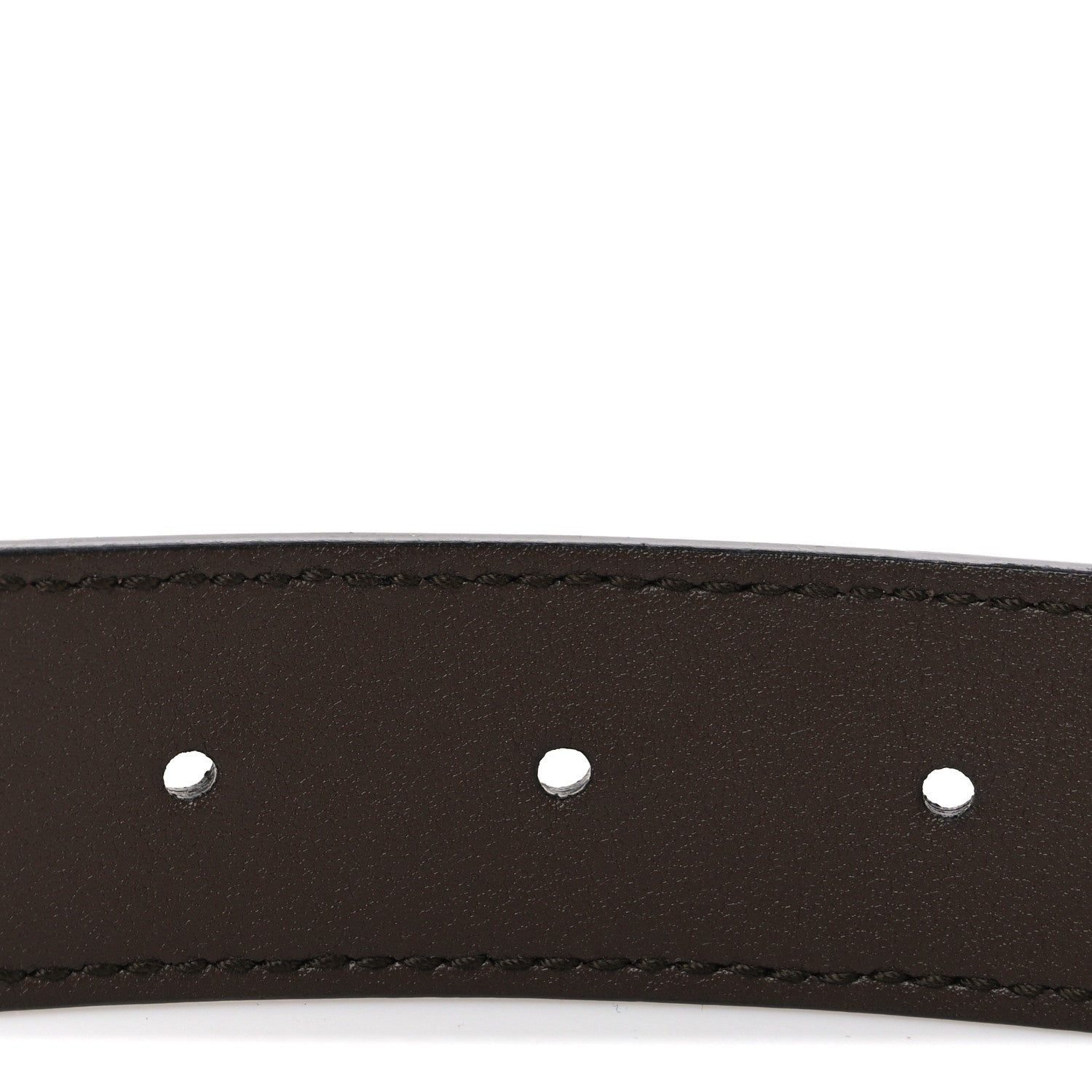 Gucci GG Supreme Monogram Matte Plutone Calfskin Double G 30mm Belt 70 28 Beige Ebony New Acero 4 of 5