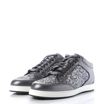 Jimmy Choo Glitter Miami Sneakers 36 Grey 3 of 10