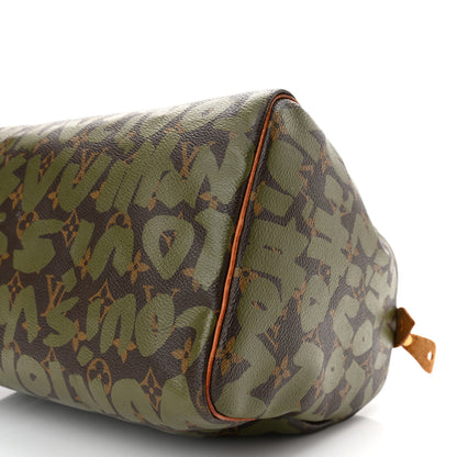 Louis Vuitton Monogram Graffiti Speedy 30 Kaki 10 of 13