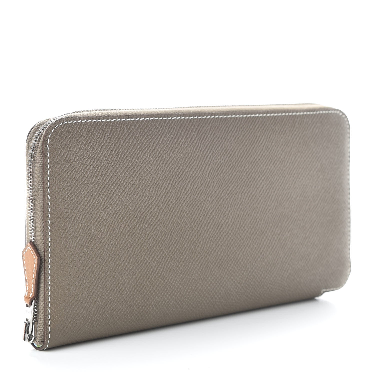 Hermes Epsom Silk'in Wallet Etoupe 3 of 8