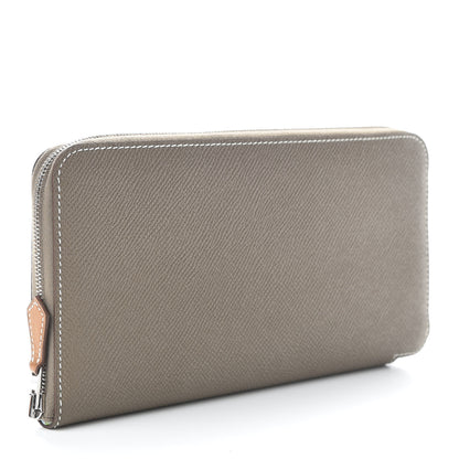 Hermes Epsom Silk'in Wallet Etoupe 3 of 8