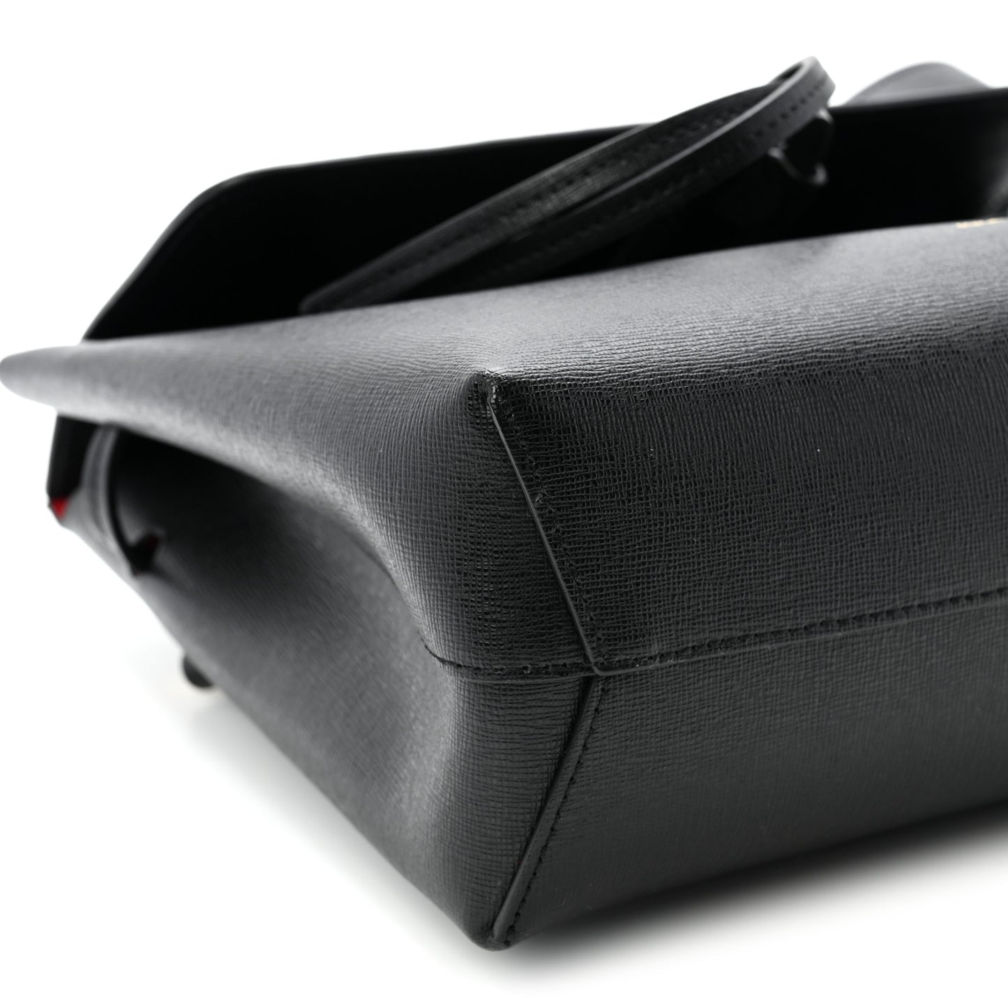 Saffiano Mini Lady Bag Black Flamma