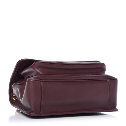 Saint Laurent Lambskin Matelasse Monogram Medium Niki Chain Satchel Burgundy 4 of 9