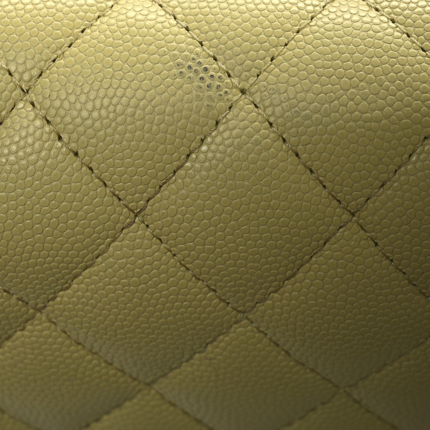 Chanel Caviar Quilted Small Double Flap Light Yellow 11 of 12