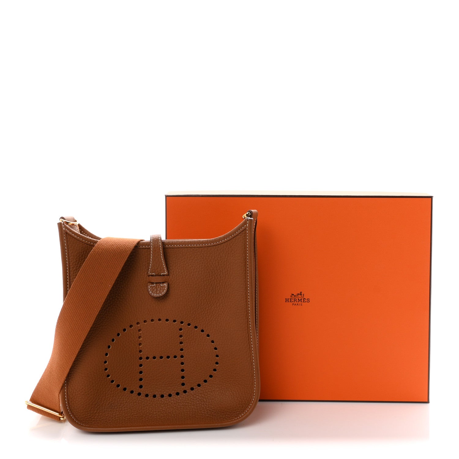Hermes Taurillon Clemence Evelyne 23 Poche III Gold 11 of 11