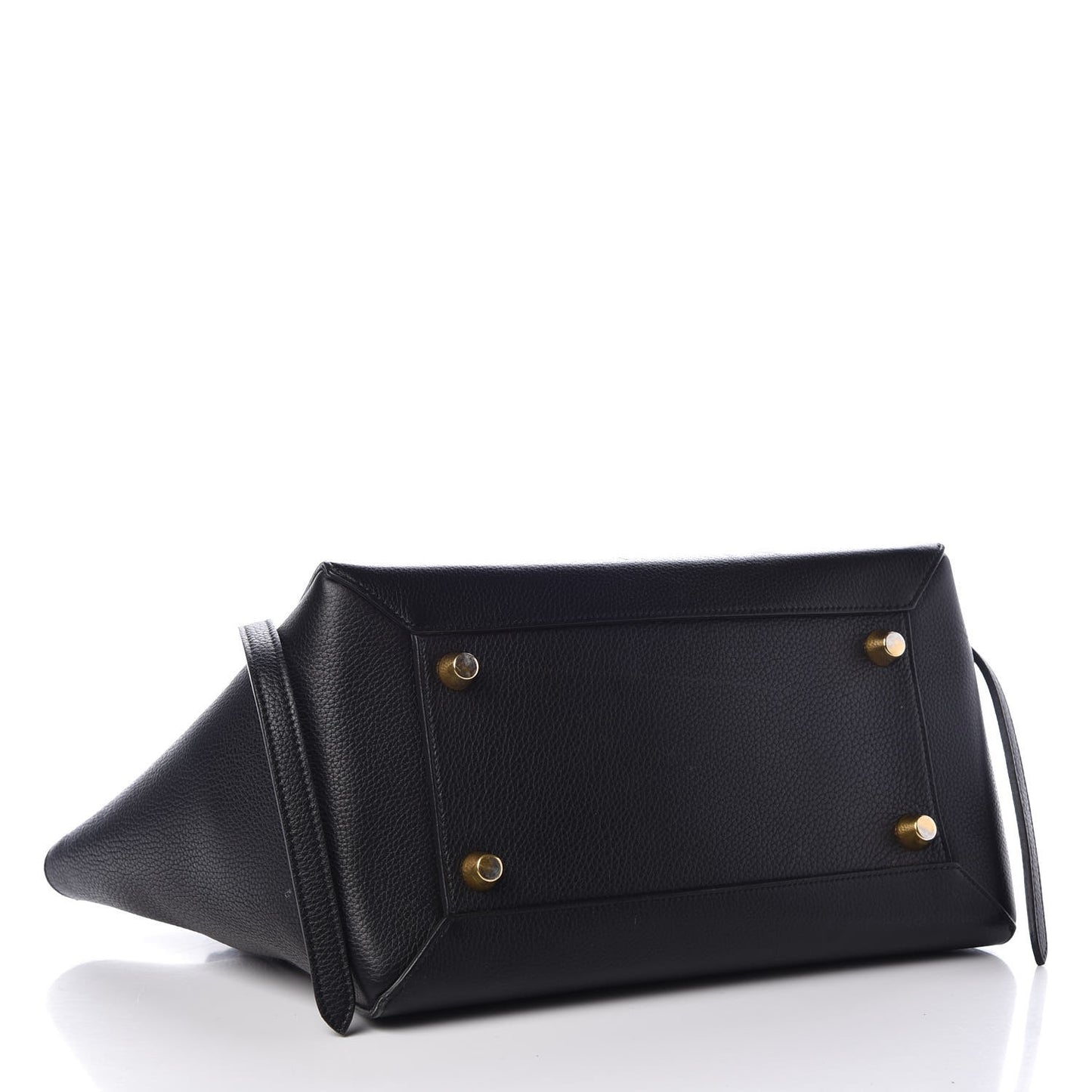 Drummed Calfskin Mini Belt Bag Black