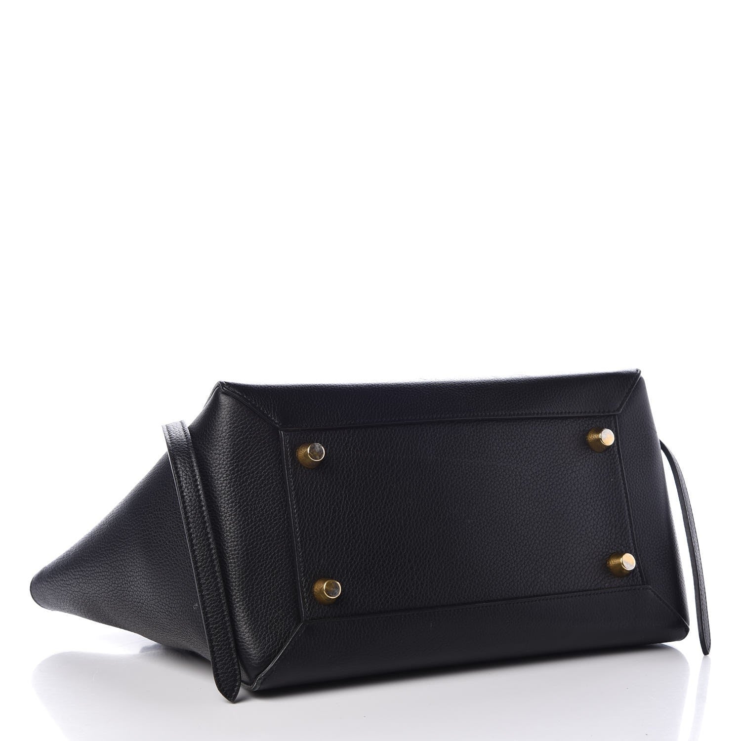 Celine Drummed Calfskin Mini Belt Bag Black 4 of 9