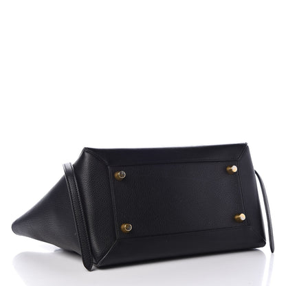 Celine Drummed Calfskin Mini Belt Bag Black 4 of 9