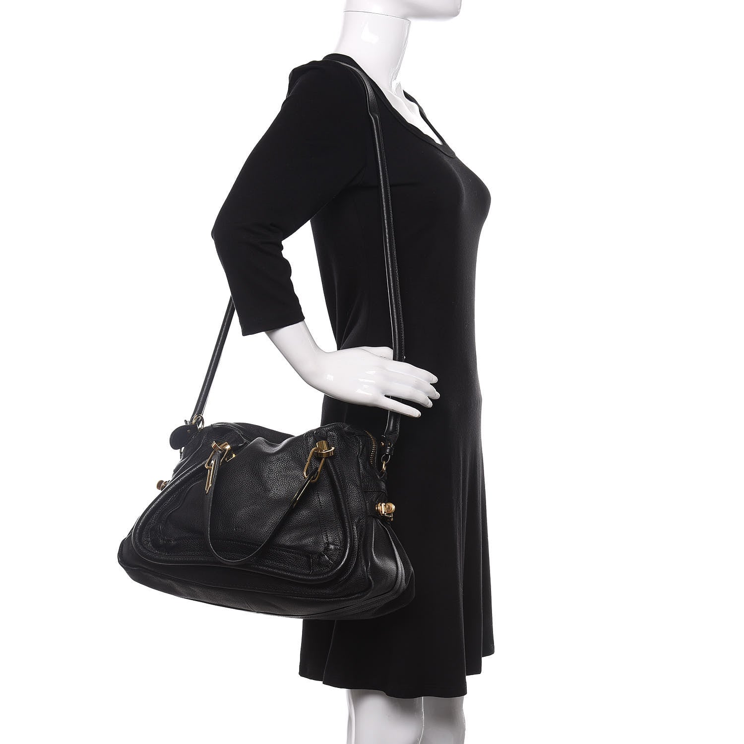 Chloe Calfskin Medium Paraty Black 2 of 10