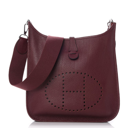 Hermes Taurillon Clemence Evelyne III PM Bordeaux 1 of 7