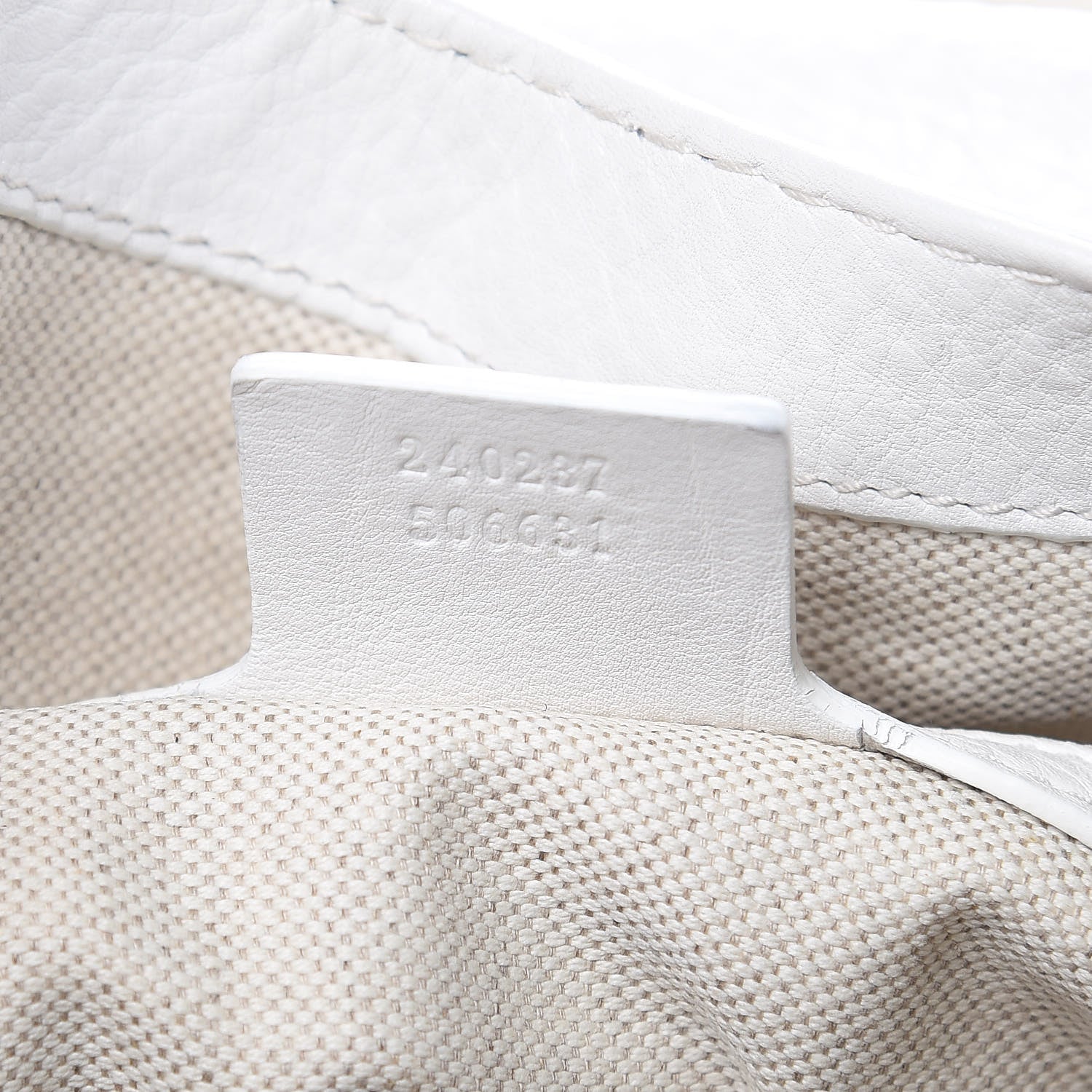 Gucci Calfskin Techno Horsebit Large Flap White 7 of 12