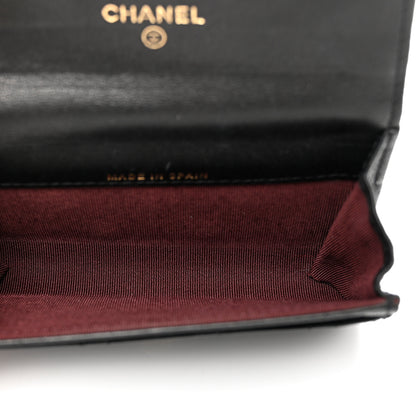 Chanel Aged Calfskin Quilted Reissue Flap Card Holder Black 5 of 11