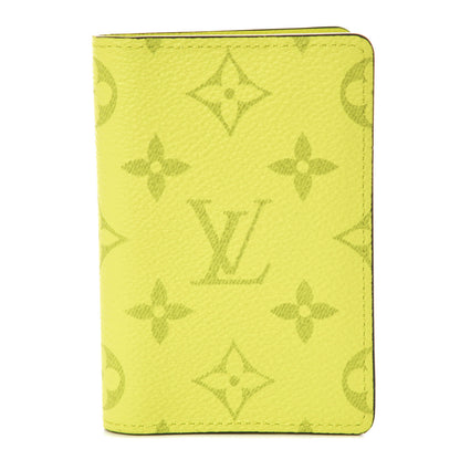 Louis Vuitton Monogram Taiga Pocket Organizer Yellow 1 of 7