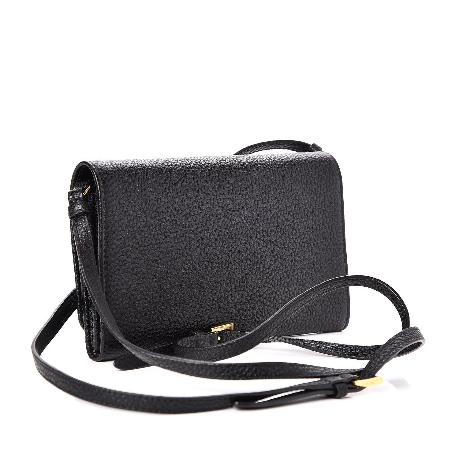 Prada Vitello Grain Mini Crossbody Wallet Nero Black 3 of 8