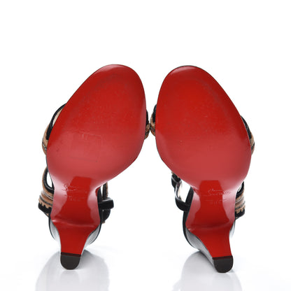 Christian Louboutin Suede Calfskin Trepi City 85 Sandals 36.5 Black 5 of 10