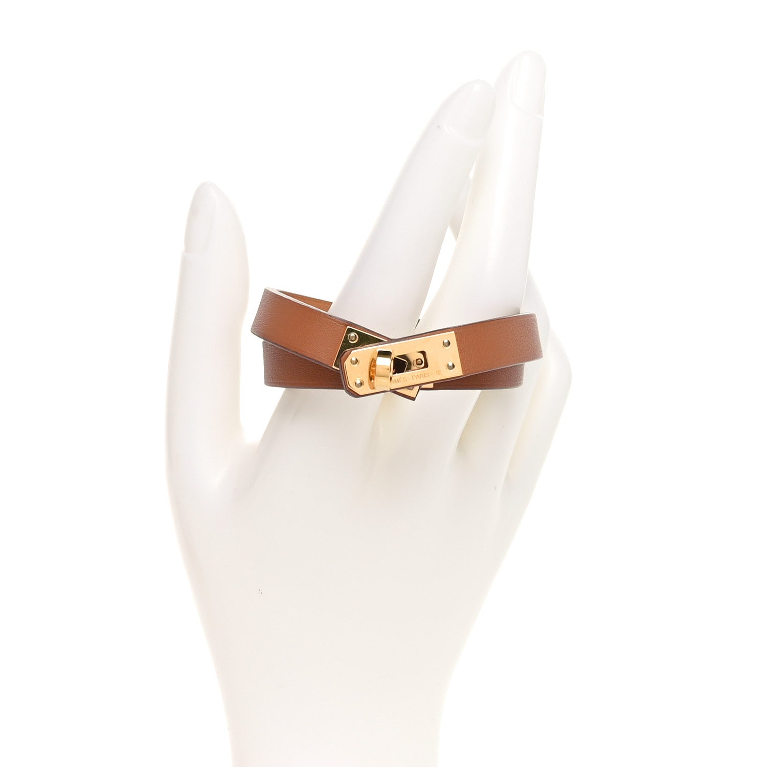 Hermes Swift Mini Kelly Double Tour Bracelet T1 Gold 2 of 6
