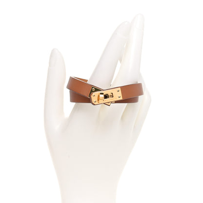 Hermes Swift Mini Kelly Double Tour Bracelet T1 Gold 2 of 6