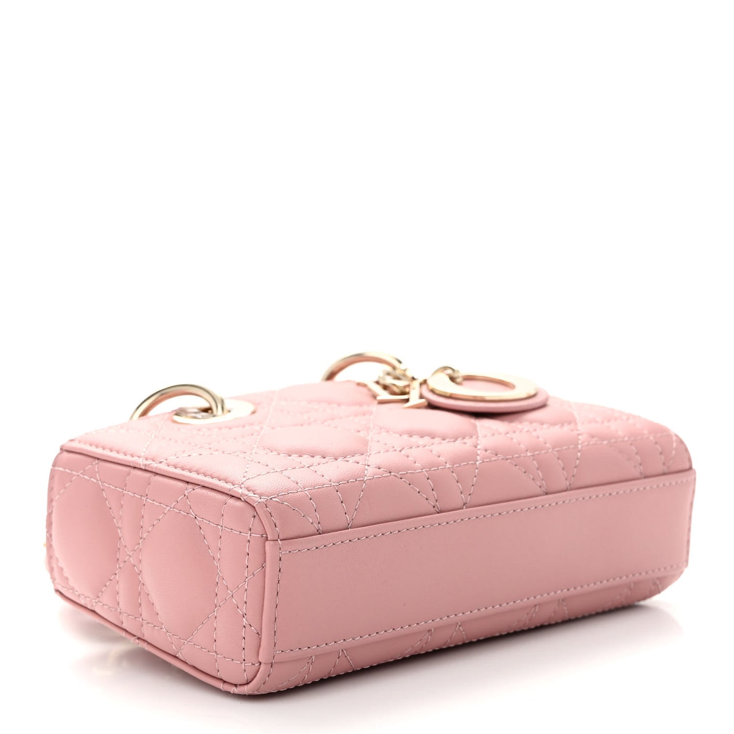 Lambskin Cannage Micro Lady D-Joy Rose De Vents