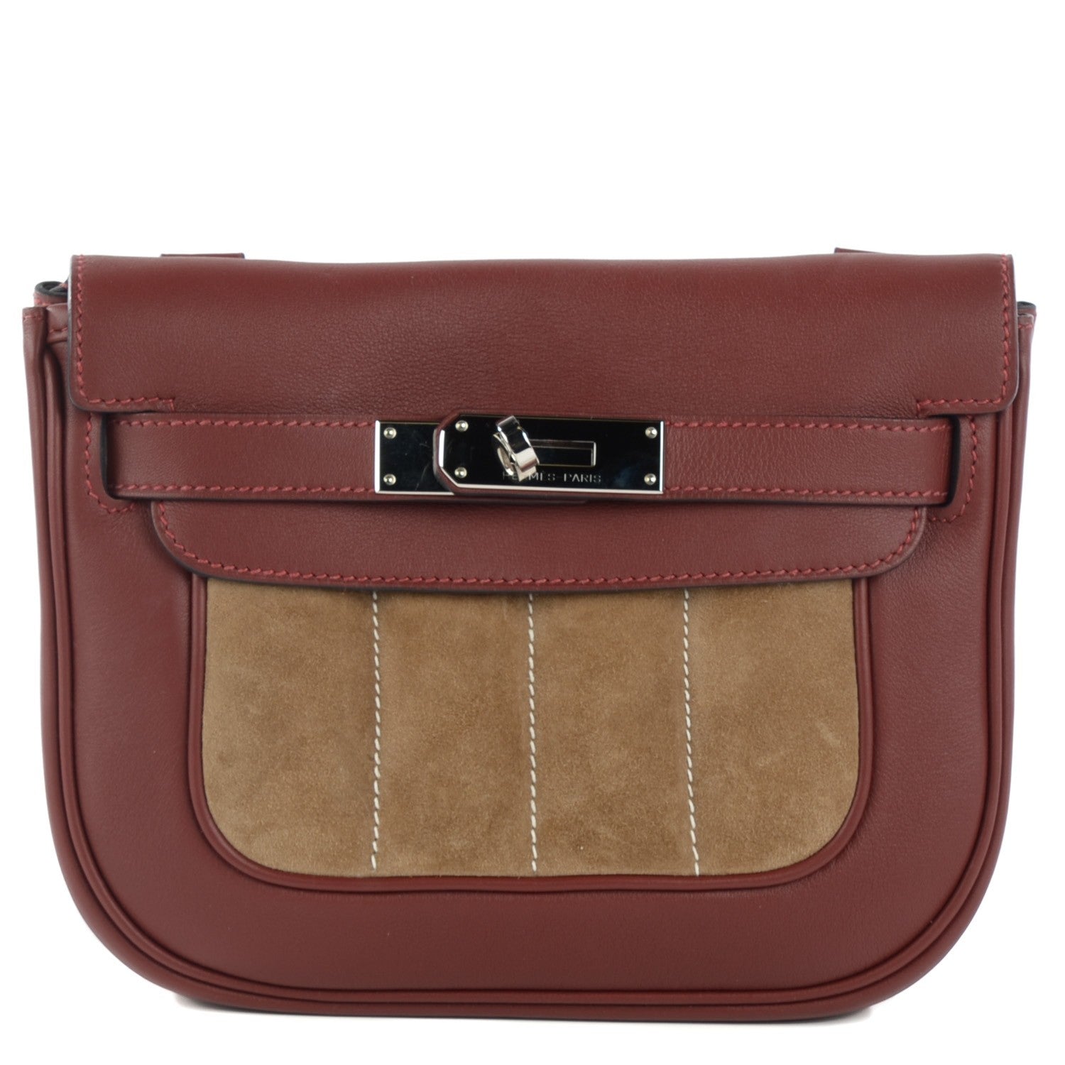 Hermes Swift Veau Doblis Mini Sac Berline 21 Rouge H 1 of 14