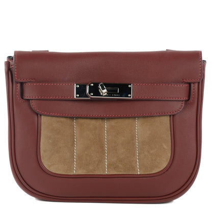 Hermes Swift Veau Doblis Mini Sac Berline 21 Rouge H 1 of 14