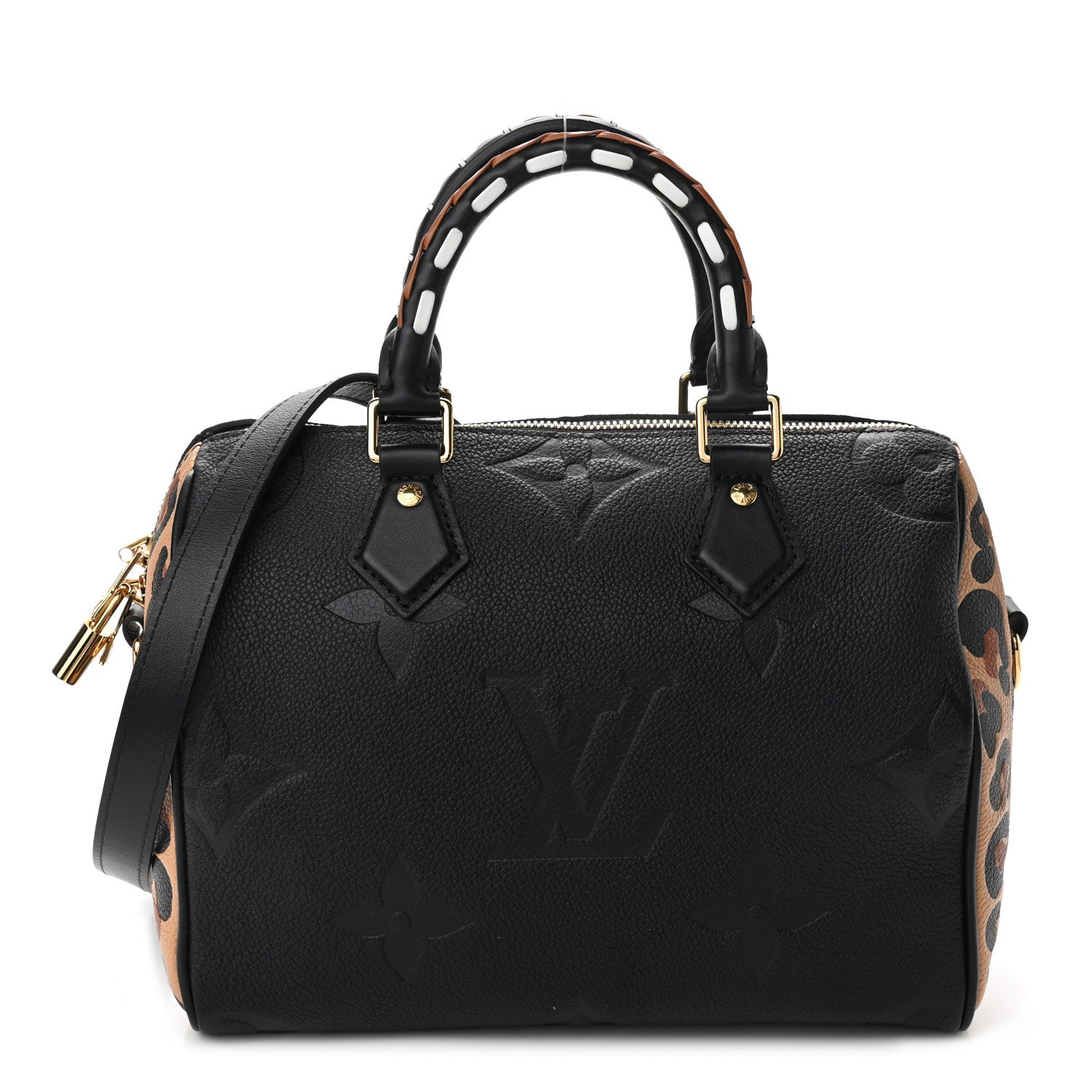 Louis Vuitton Empreinte Monogram Giant Wild At Heart Speedy Bandouliere 25 Black 1 of 10