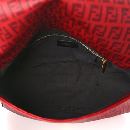 Fendi Zucchino Spalmati Vitello Mama Baguette Bordeaux Rubino 5 of 10