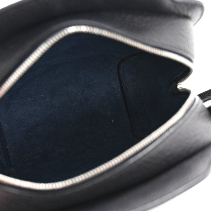 Loro Piana Grained Calfskin Sesia Crossbody Black 12 of 31