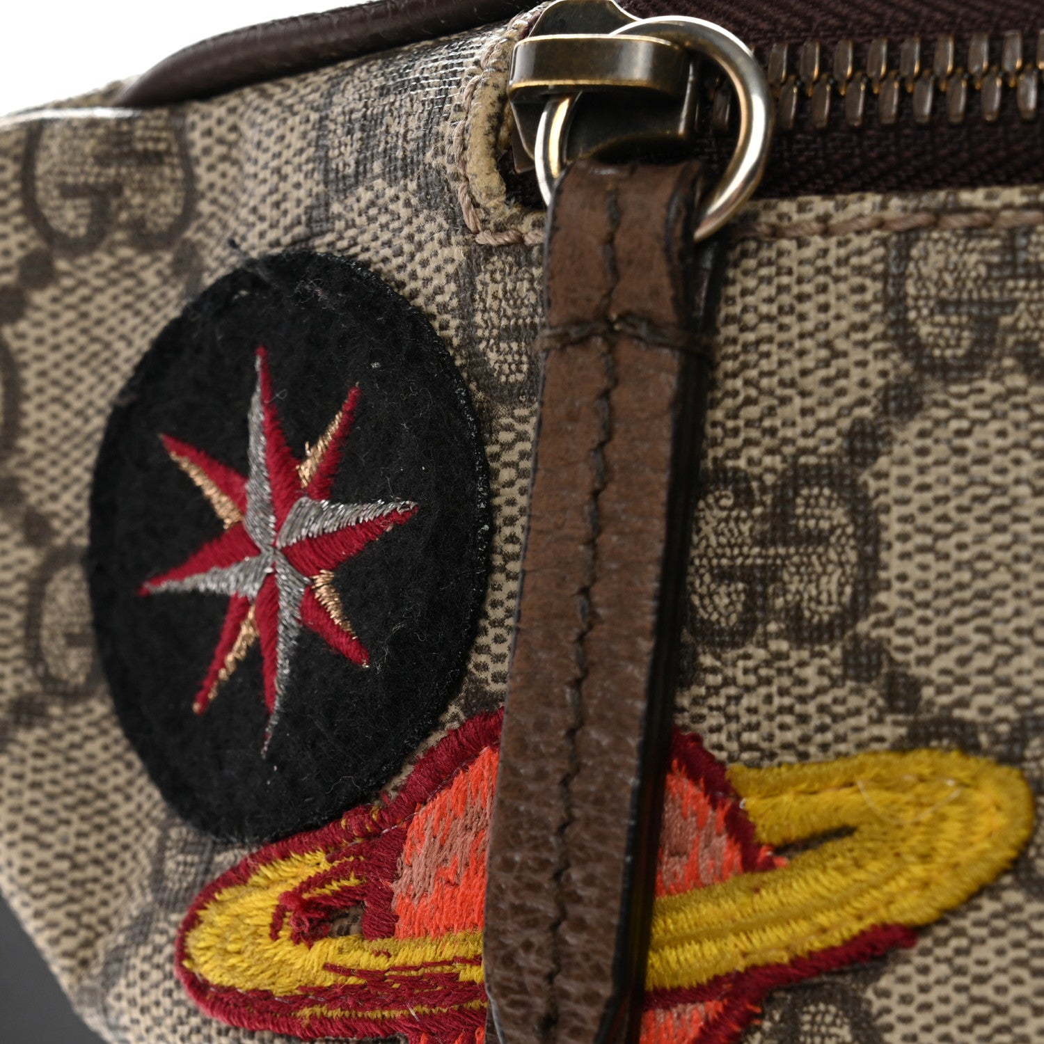 Gucci GG Supreme Monogram Courrier Belt Bag Beige New Acero 13 of 14