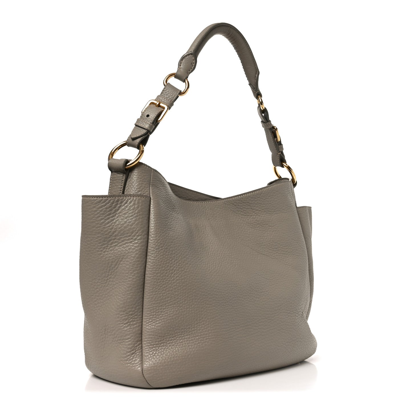 Vitello Daino Side Pocket Hobo Pomice