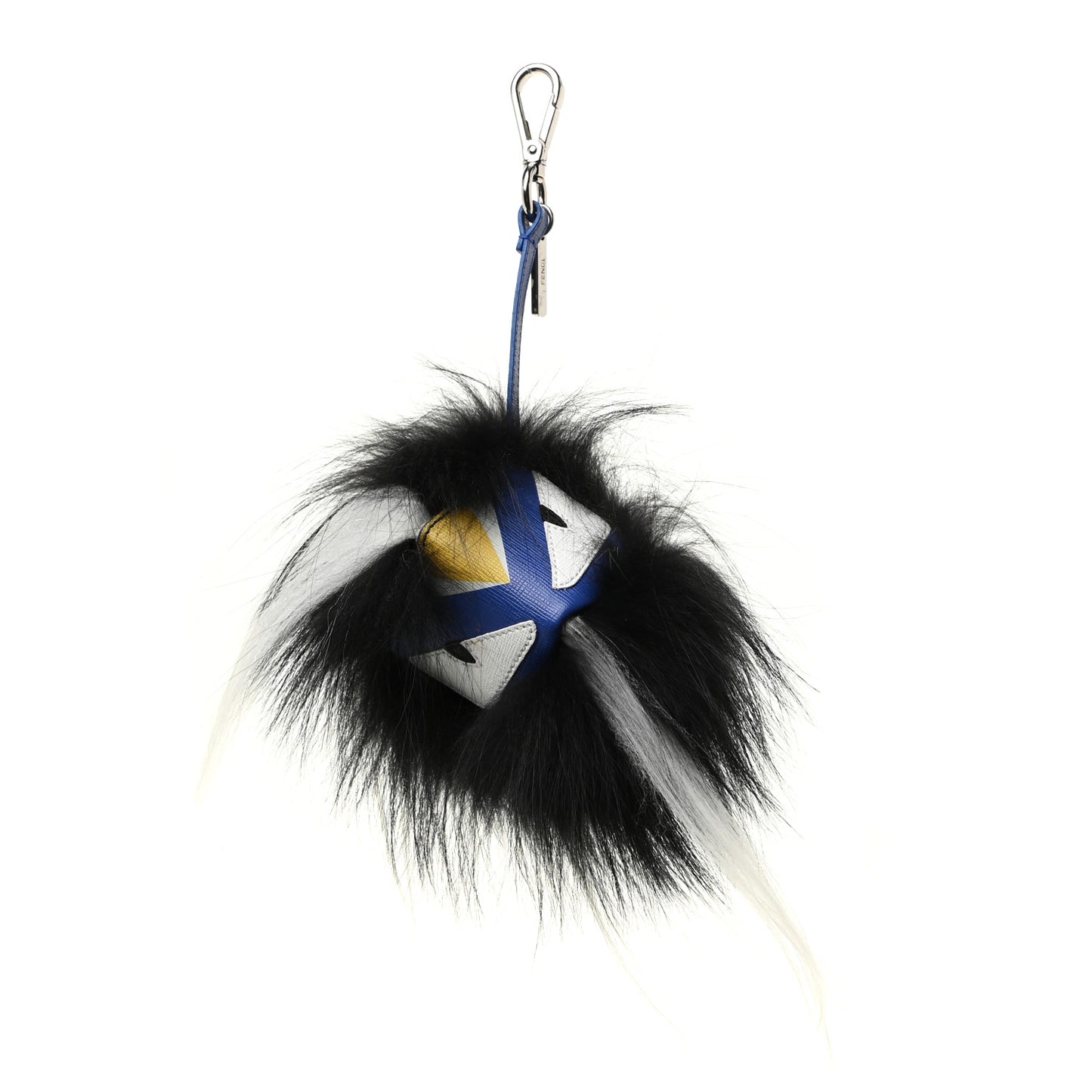 Fox Fur Vitello Monster Bag Bug Charm Ocean Multicolor