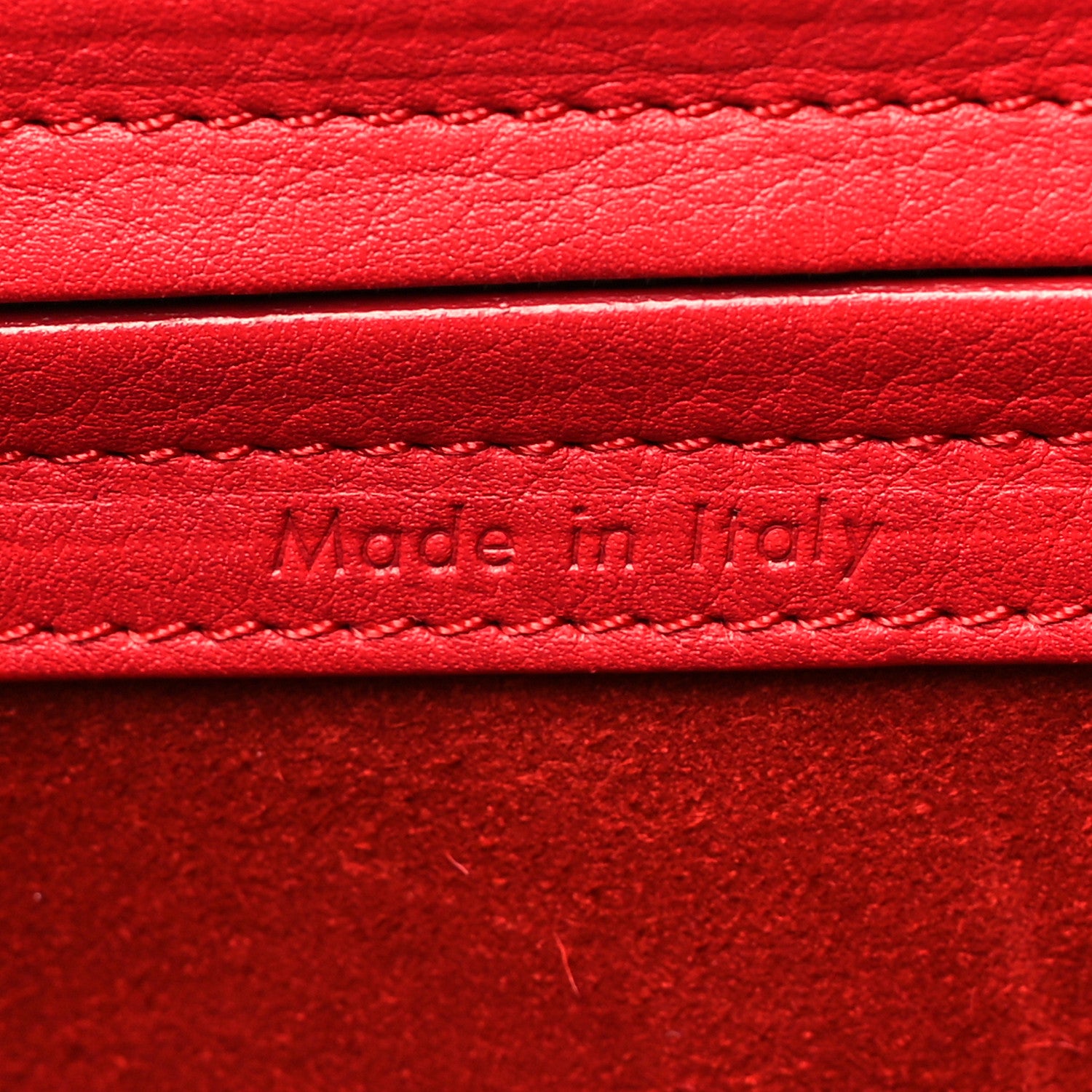 Celine Supple Calfskin Medium Phantom Luggage Vermillion 7 of 11