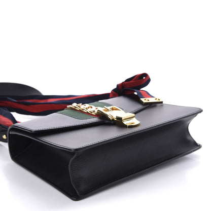 Gucci Calfskin Small Sylvie Shoulder Bag Black 4 of 11