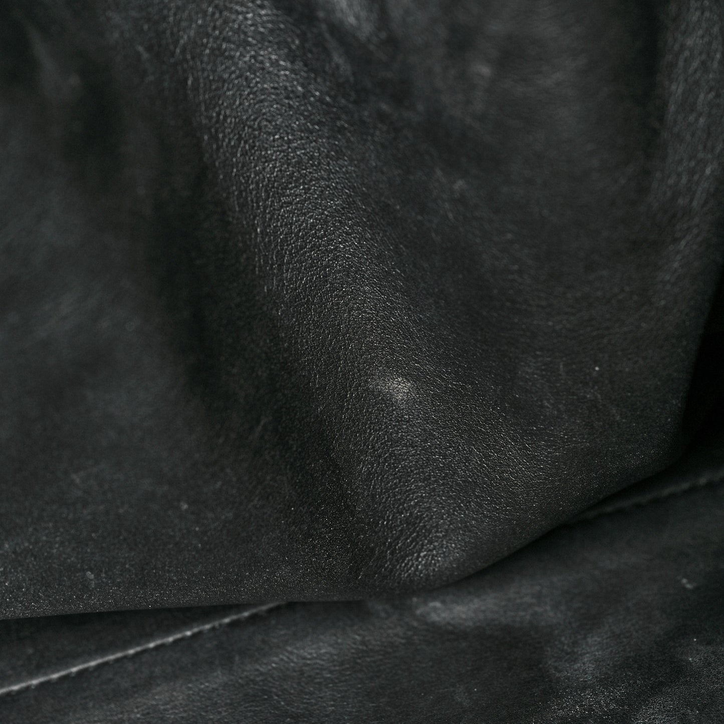 Smooth Butter Calf The Pouch Oversized Clutch Black