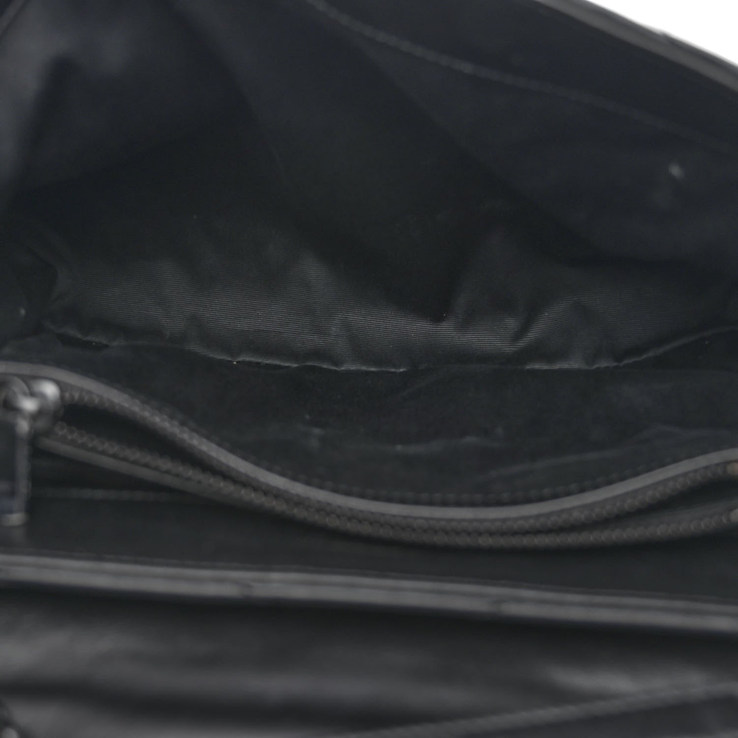 Saint Laurent Calfskin Y Quilted Monogram Monochrome Medium Loulou Chain Satchel Black 5 of 10