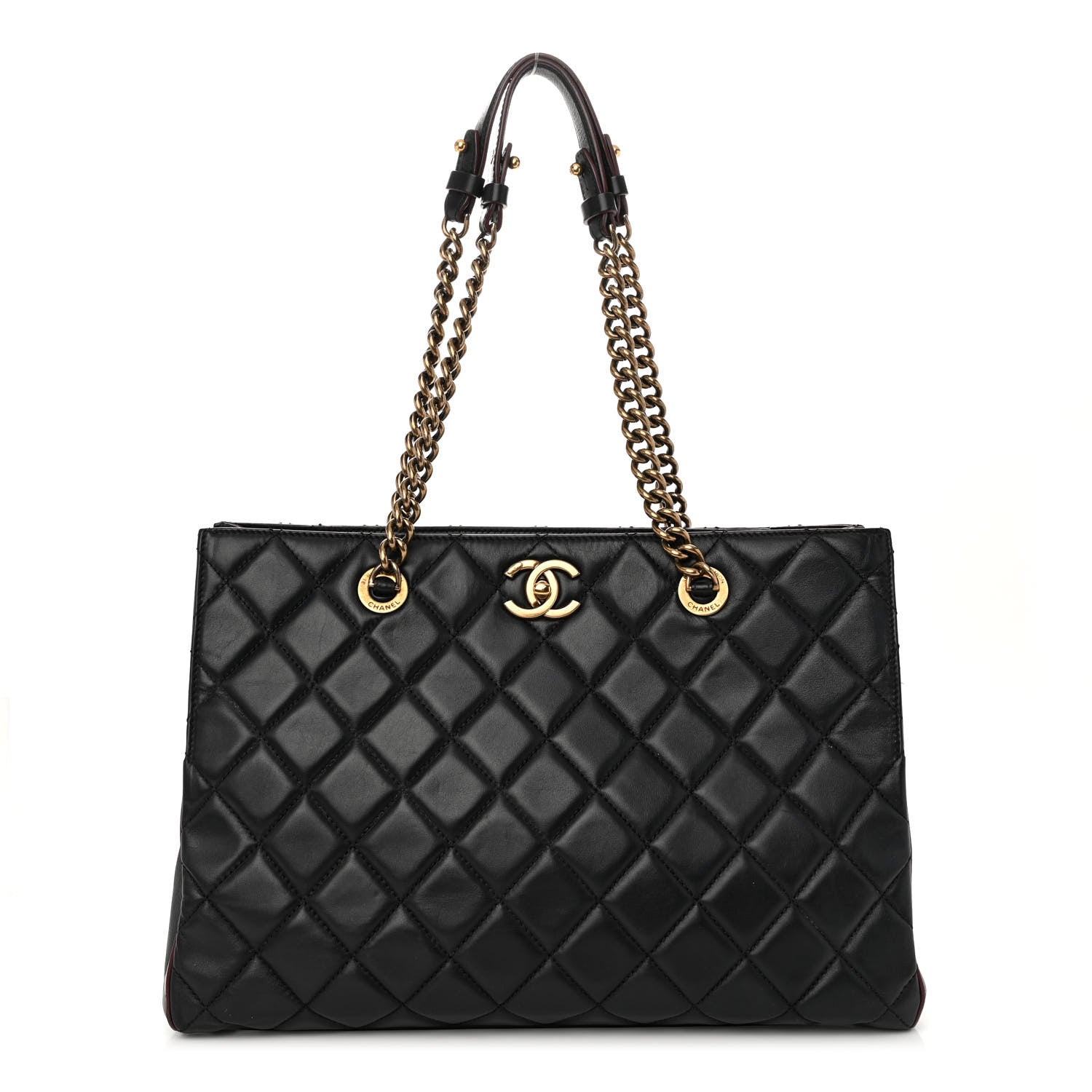 Chanel Calfskin Quilted Perfect Edge Tote Black 1 of 12