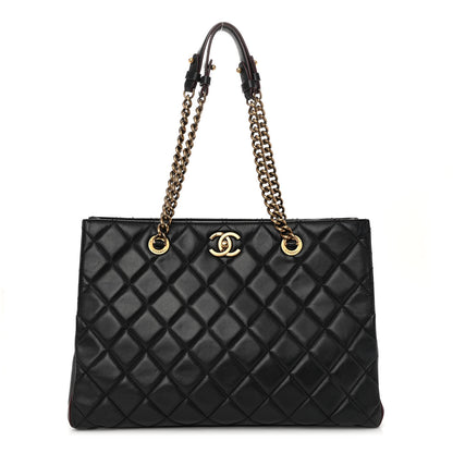 Chanel Calfskin Quilted Perfect Edge Tote Black 1 of 12