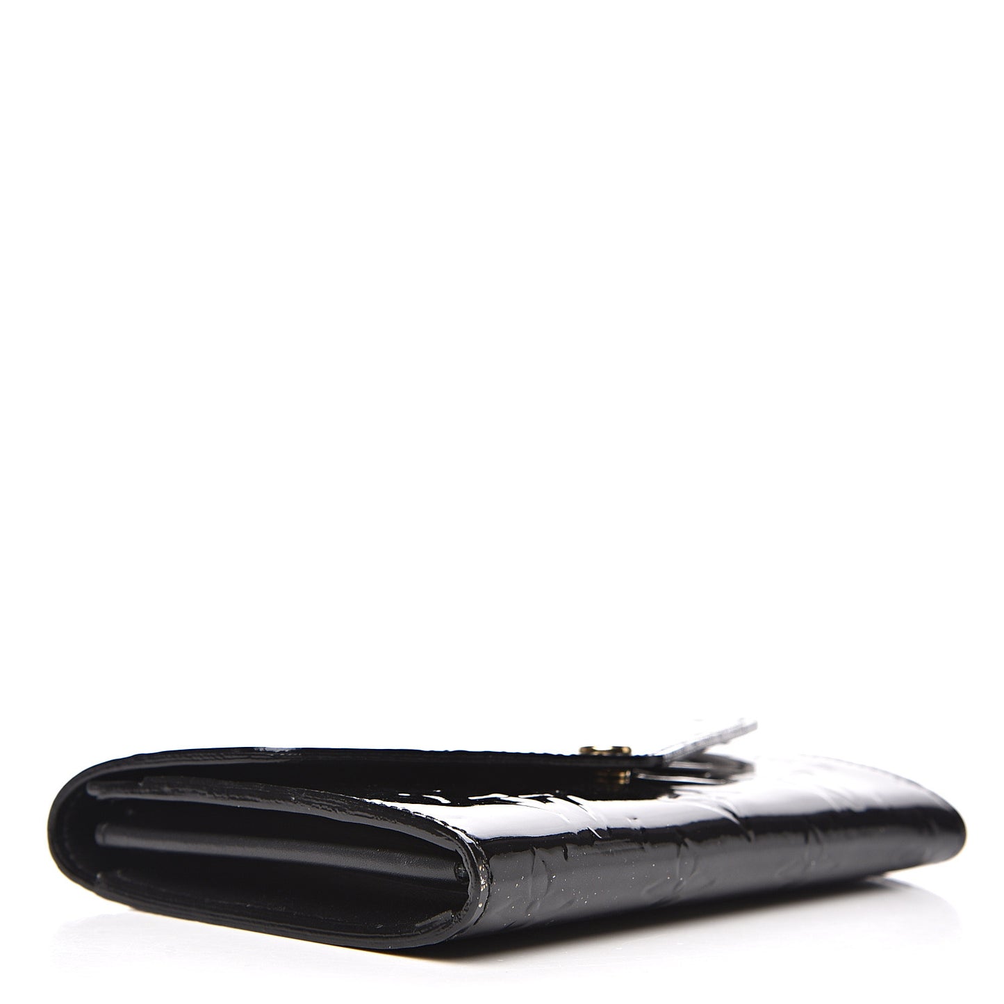 Vernis Sarah Compact Wallet Black Magnetique